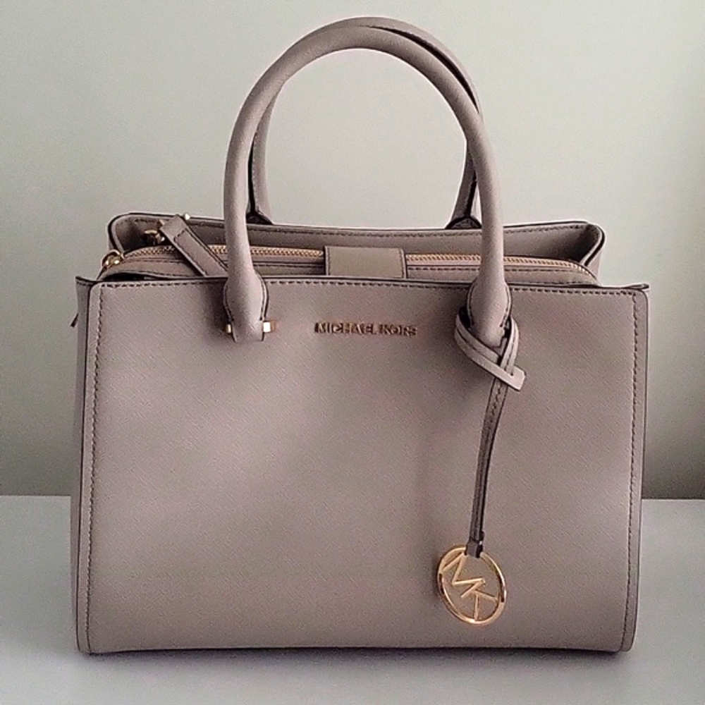 Michael Kors Taupe Saffiano Leather Tote